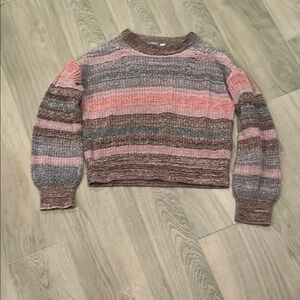 GAP Girls Pink, Blue, And Purple Sweater Size: L
